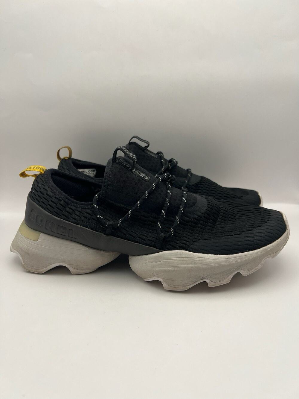 Sorel Kinetic Impact Lace Up Black Sneakers Women Size 9.5